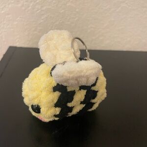 Small Bumblebee Crochet Plush Keychain/Bag Charm